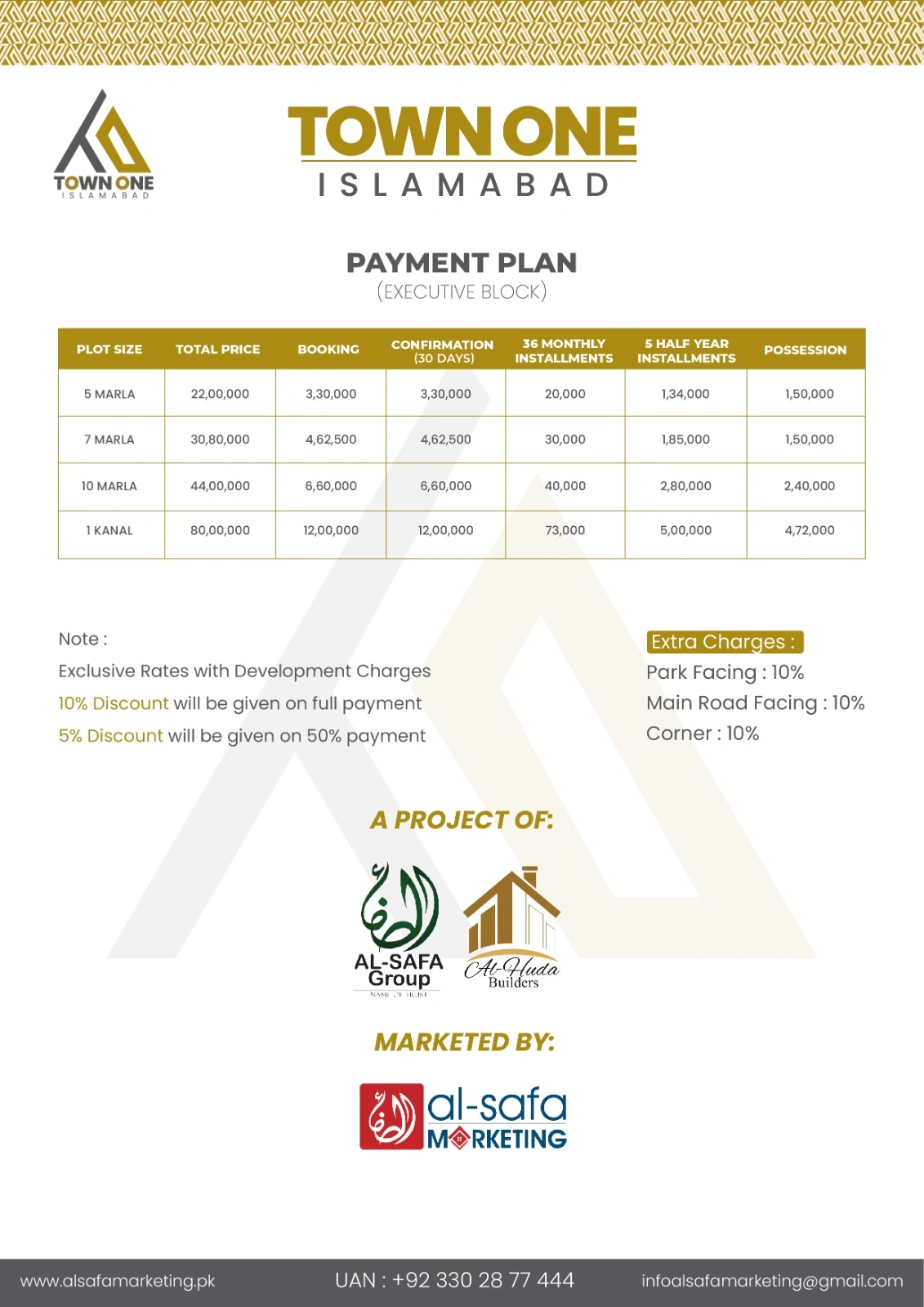Town One Islamabad Payment Plan